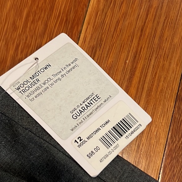 ๐ธ New Athleta Wool Midtown Trouser Pants Size 12 - Picture 4 of 11